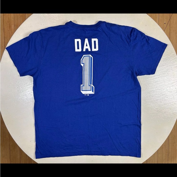 Fanatics Los Angeles Dodgers Team #1 Dad Graphic Blue SS T-Shirt Men’s Size XL - Picture 8 of 8